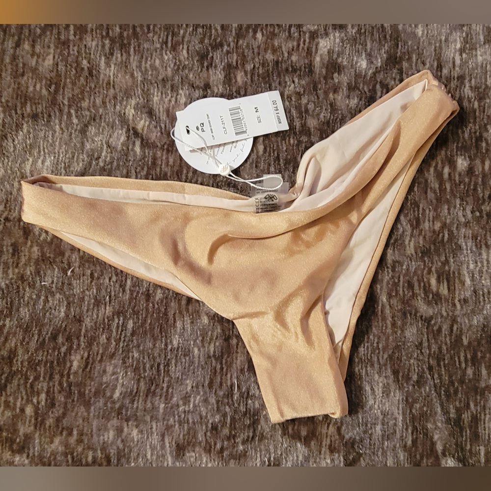 PQ Swim Gold Bikini Bottom